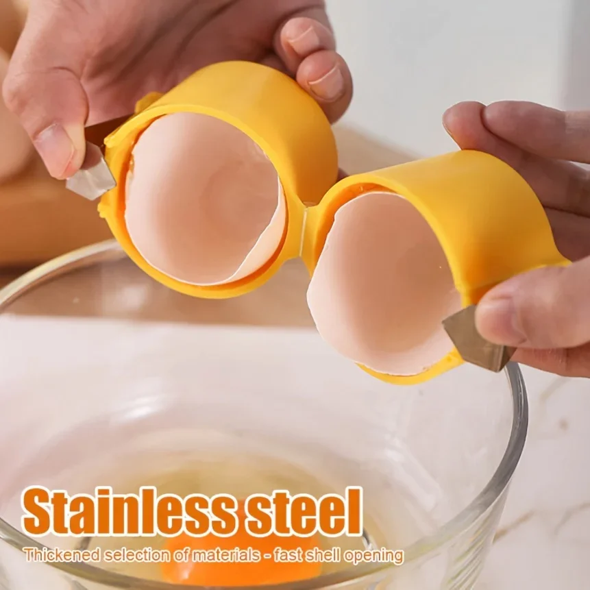 1/3pcs-Stainless Steel Eggshel - Egg Separator Tool recension och pris